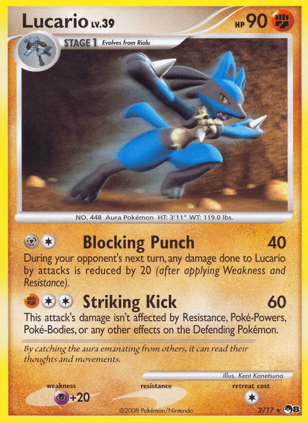 Lucario - POP Series 8 2 - Pokemon trading card