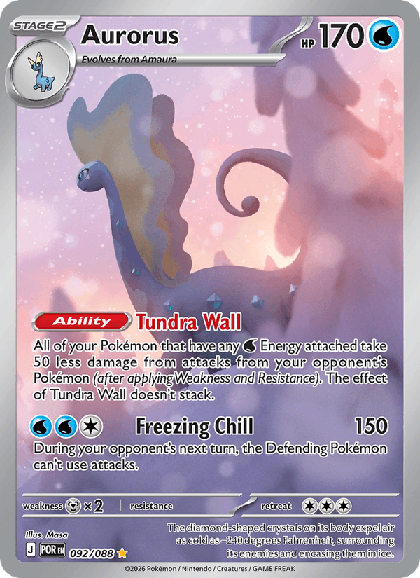 Aurorus - Perfect Order 092 - Pokemon trading card