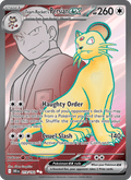 Team Rocket's Persian ex - Destined Rivals 219 - Pokemon trading card