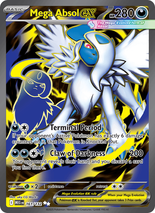 Mega Absol ex - Mega Evolution 161 - Pokemon trading card