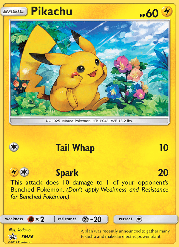 Pikachu - SM Black Star Promos SM86 - Pokemon trading card