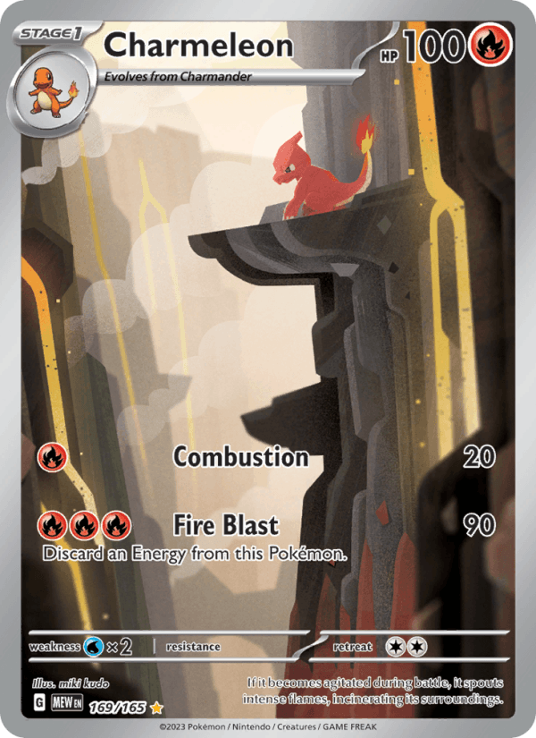 Charmeleon - 151 169 - Pokemon trading card