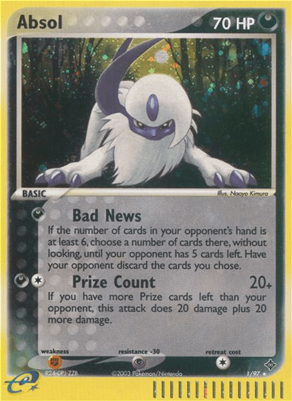 Absol - Dragon 1 - Pokemon trading card