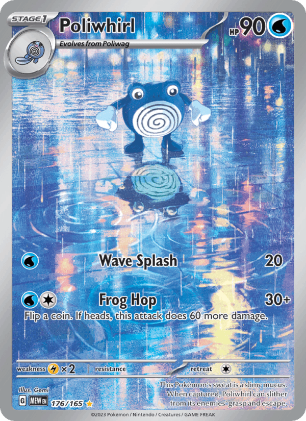Poliwhirl - 151 176 - Pokemon trading card
