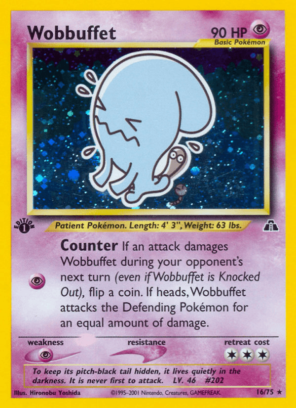 Wobbuffet - Neo Discovery 16 - Pokemon trading card