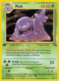 Muk - Fossil 13 - Pokemon trading card