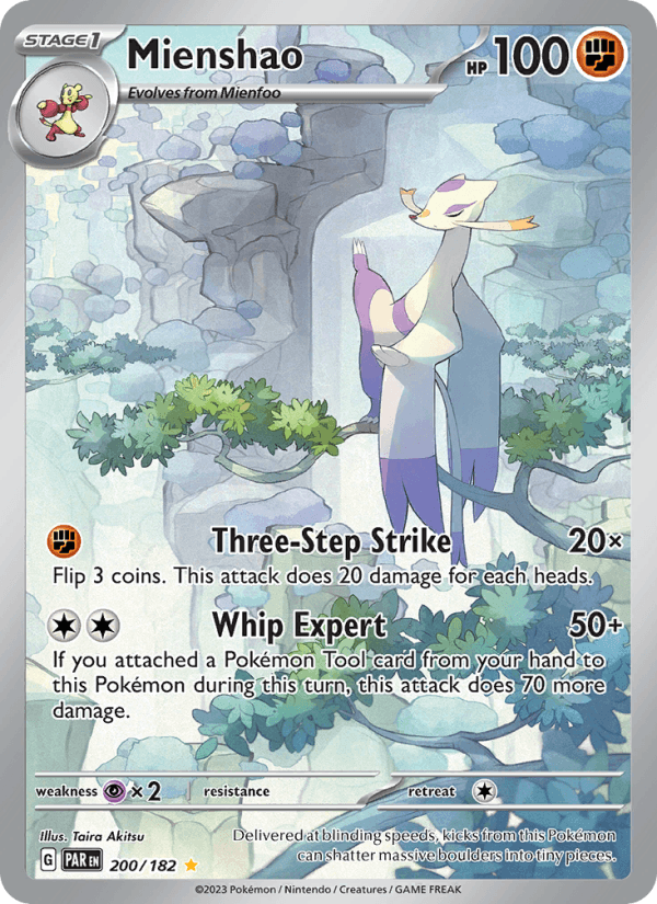 Mienshao - Paradox Rift 200 - Pokemon trading card
