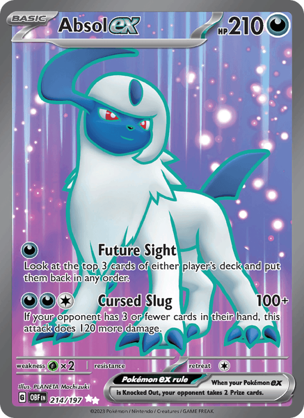 Absol ex - Obsidian Flames 214 - Pokemon trading card