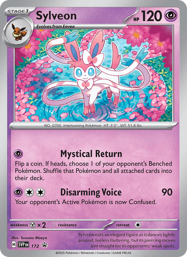 Sylveon - SVP Black Star Promos 172 - Pokemon trading card
