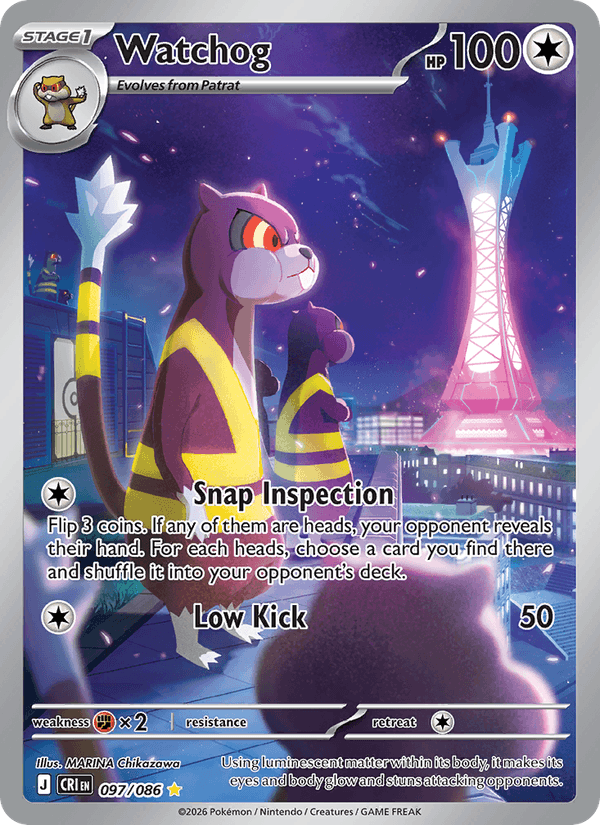 Watchog - Chaos Rising 097 - Pokemon trading card