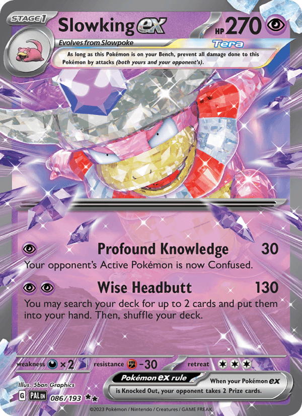 Slowking ex - Paldea Evolved 086 - Pokemon trading card