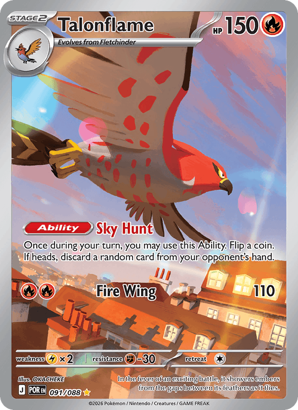 Talonflame - Perfect Order 091 - Pokemon trading card