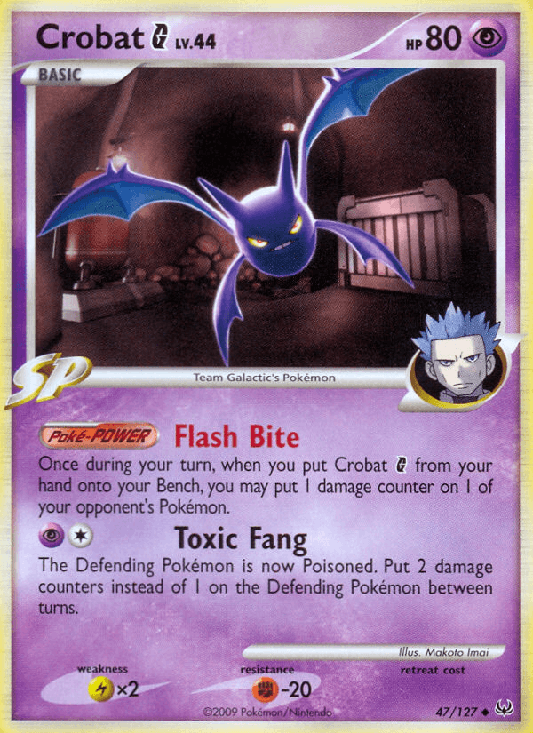 Crobat G - Platinum 47 - Pokemon trading card