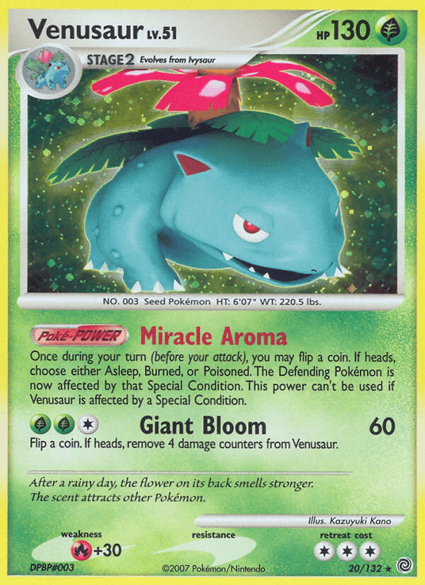 Venusaur - Secret Wonders 20 - Pokemon trading card