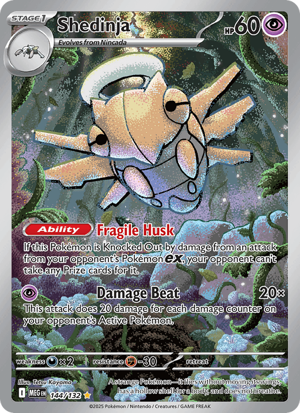 Shedinja - Mega Evolution 144 - Pokemon trading card