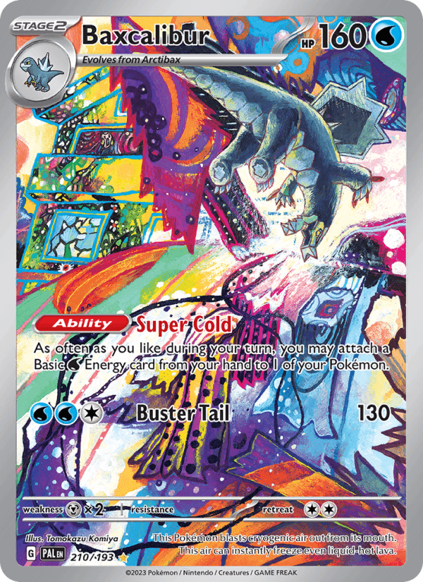 Baxcalibur - Paldea Evolved 210 - Pokemon trading card