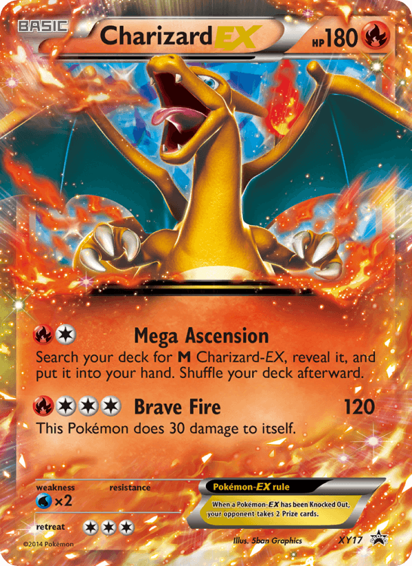 Charizard EX - XY Black Star Promos XY17 - Pokemon trading card