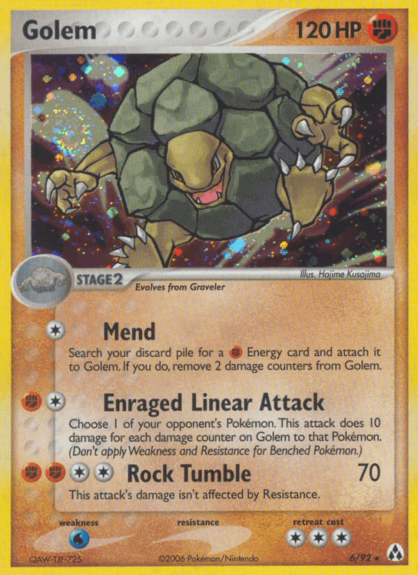 Golem - Legend Maker 6 - Pokemon trading card