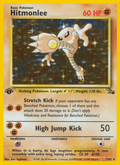 Hitmonlee - Fossil 7 - Pokemon trading card