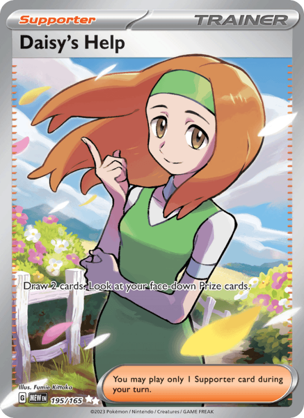 Daisy's Help - 151 195 - Pokemon trading card