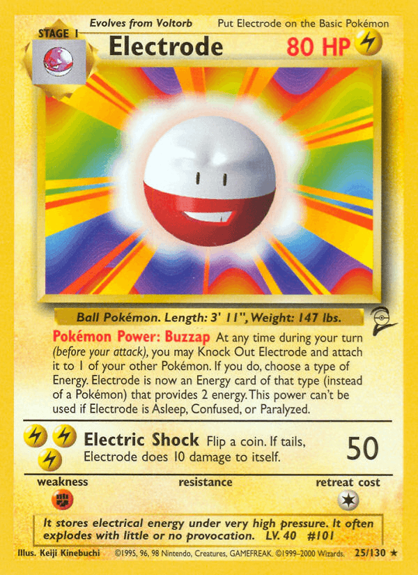 Electrode - Base Set 2 25 - Pokemon trading card