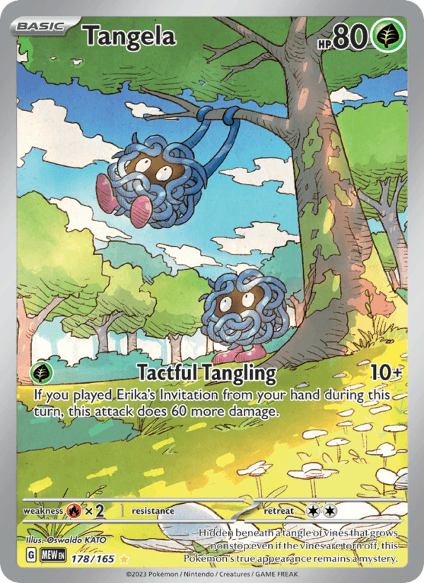 Tangela - 151 178 - Pokemon trading card