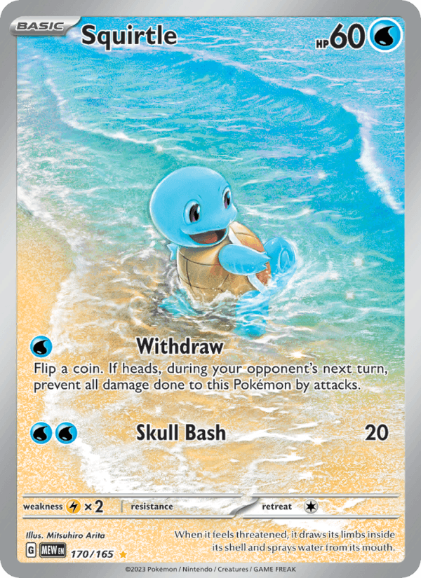 Squirtle - 151 170 - Pokemon trading card