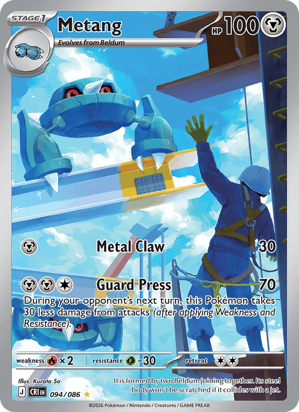 Metang - Chaos Rising 094 - Pokemon trading card