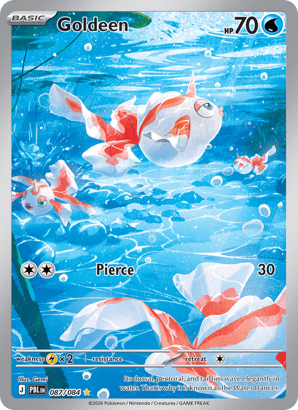 Goldeen - Pitch Black 087 - Pokemon trading card