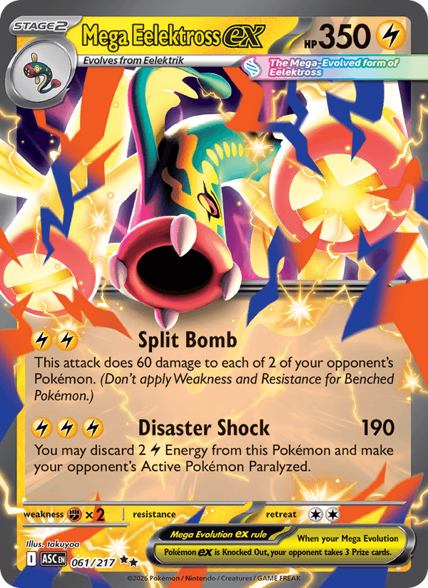 Mega Eelektross ex - Ascended Heroes 061 - Pokemon trading card