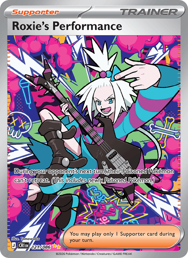 Roxie's Performance - Chaos Rising 121 - Pokemon trading card