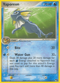 Vaporeon - POP Series 3 6 - Pokemon trading card