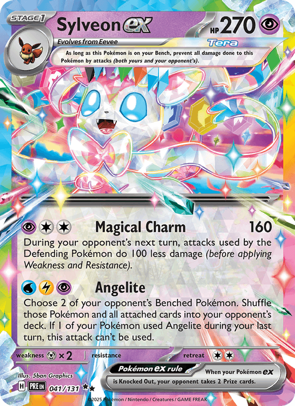 Sylveon ex - Prismatic Evolutions 041 - Pokemon trading card