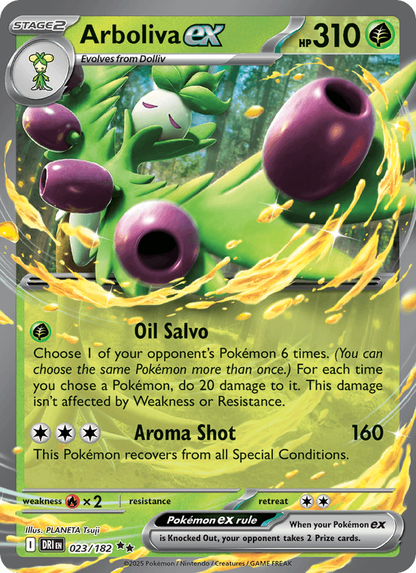 Arboliva ex - Destined Rivals 023 - Pokemon trading card