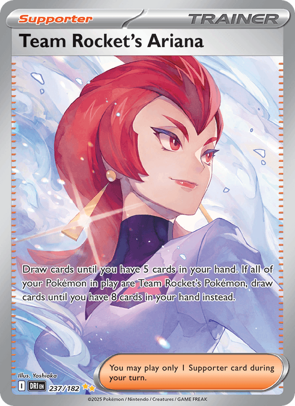 Team Rocket's Ariana - Destined Rivals 237 - Pokemon trading card