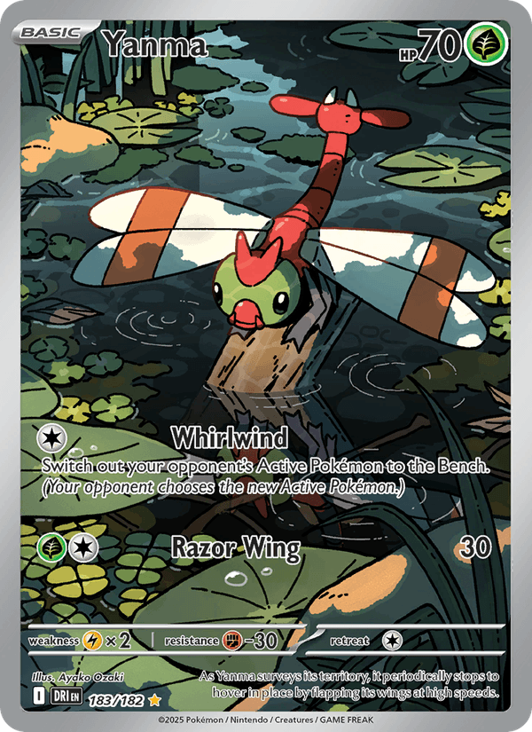Yanma - Destined Rivals 183 - Pokemon trading card