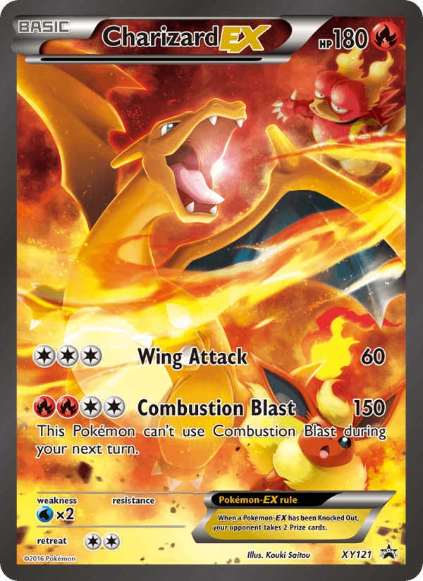 Charizard EX - XY Black Star Promos XY121 - Pokemon trading card