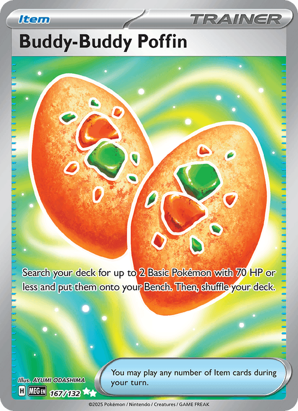 Buddy-Buddy Poffin - Mega Evolution 167 - Pokemon trading card