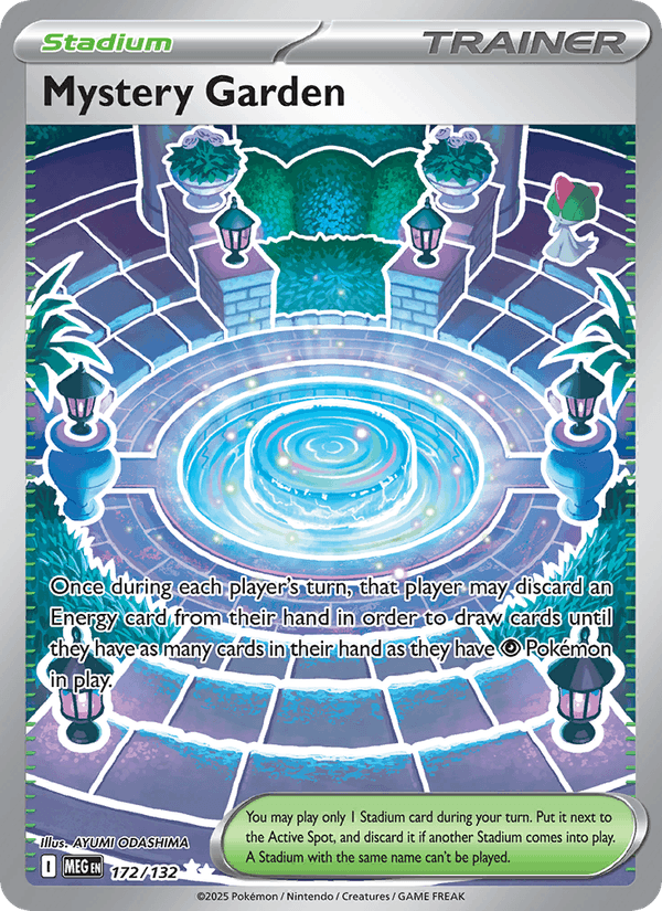 Mystery Garden - Mega Evolution 172 - Pokemon trading card