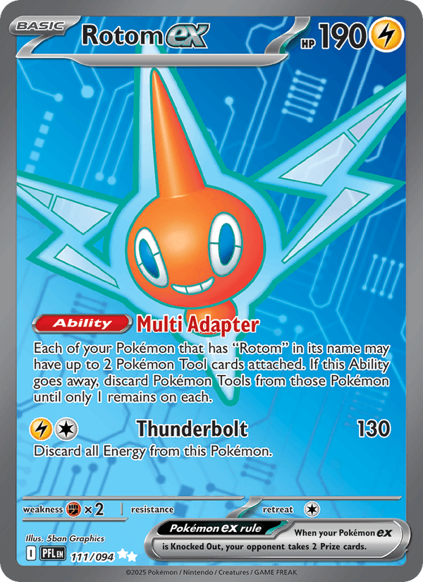 Rotom ex - Phantasmal Flames 111 - Pokemon trading card