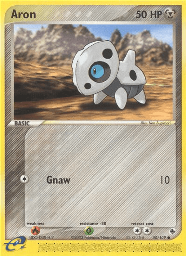Aron - Ruby & Sapphire 50 - Pokemon trading card