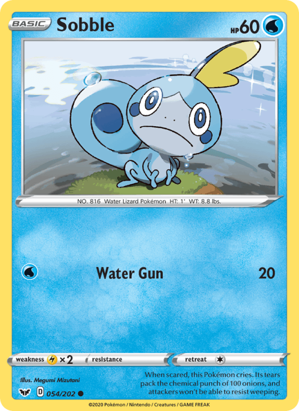 Sobble - Sword & Shield 54 - Pokemon trading card