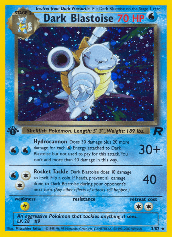 Dark Blastoise - Team Rocket 3 - Pokemon trading card