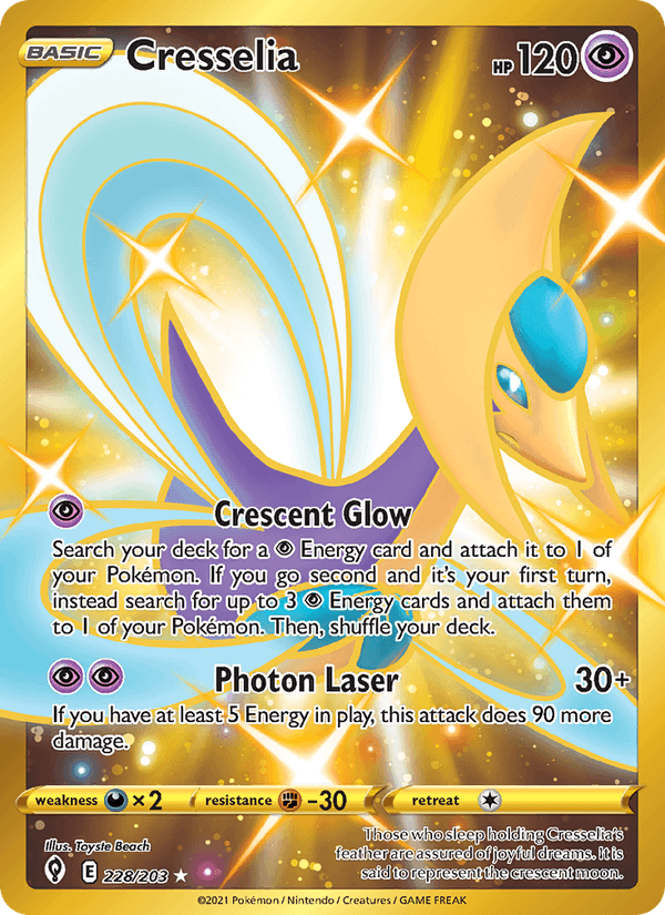 Cresselia - Evolving Skies 228 - Pokemon trading card