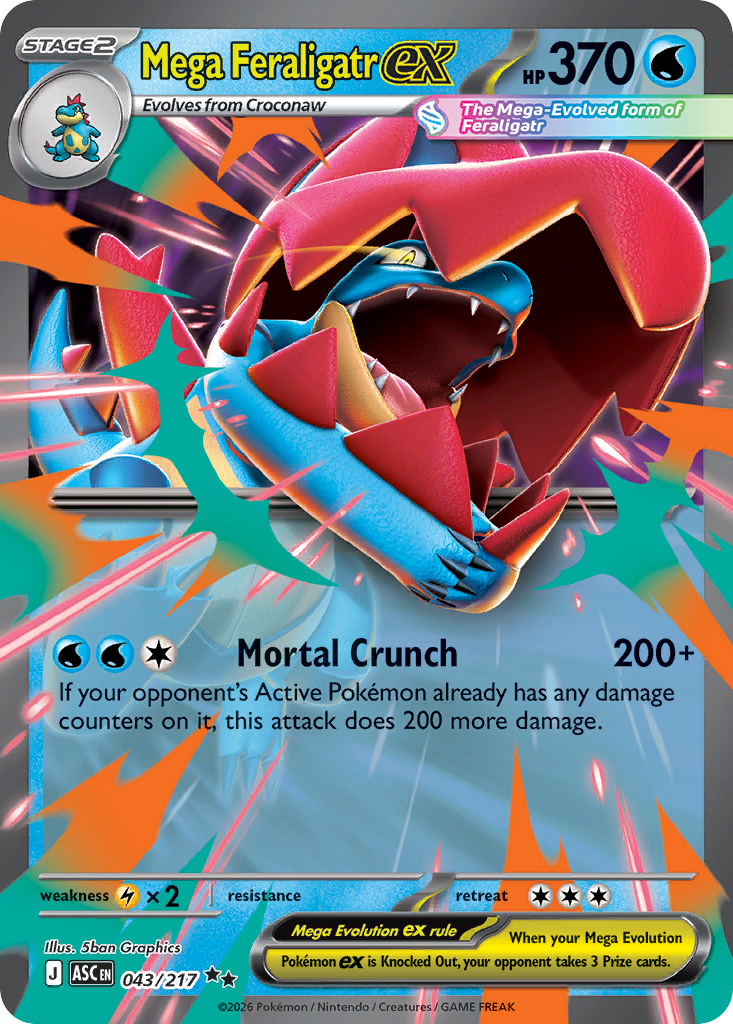 Mega Feraligatr ex (Ascended Heroes) #43