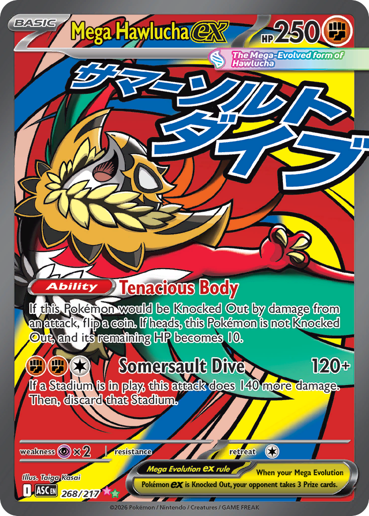 Mega Hawlucha ex (Ascended Heroes) 268