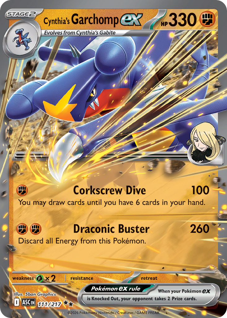 Cynthia's Garchomp ex (Ascended Heroes) 111