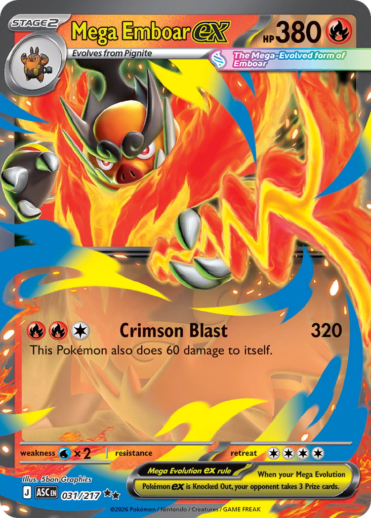 Mega Emboar ex (Ascended Heroes) #31