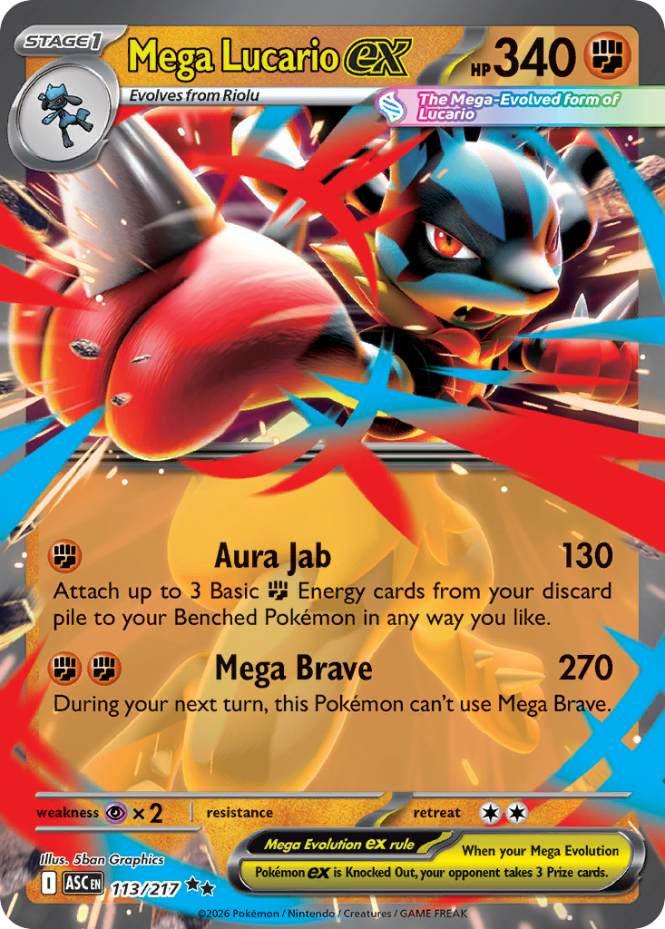 Mega Lucario ex (Ascended Heroes) 113