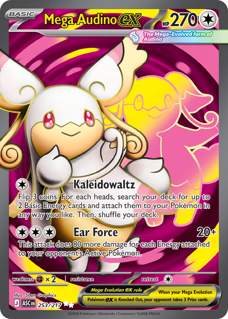 Mega Audino ex (Ascended Heroes) #253
